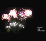 Fan Shaped 30 Shots Cakes Fireworks 500G 25*30*200mm For Celebration