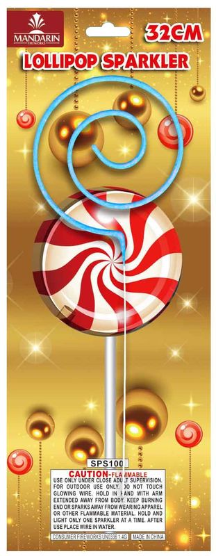 Lollipop Sugar-Loaf Lollypop Sparkler , Kids / Children Indoor Smokeless Sparklers