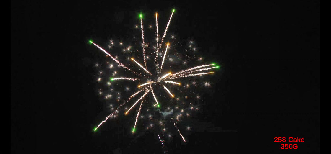 25 Shots Pyrotechnic Cake Fireworks Customized 180x180x225cm
