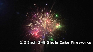 Κινέζικα Best Fireworks Manufacturs 1.3G Professional 1.2 Inch 148 Shots Cake Fireworks