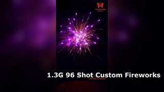 1.3G Professional Pyrotechnics Fireworks 96 Shot Pro Fireworks Cake Custom Effects