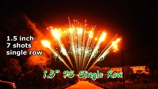 Factory 1.5 inch 7 shots single row Fireworks 1.3G Professional Display Fireworks Pyrotechnics