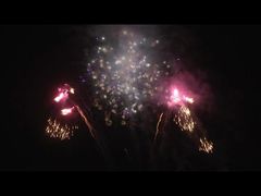 Liuyang Mandarin Fireworks Factory 138 Shots 0.8 Inch And 1.2 Inch Mix Tube Cake Fireworks