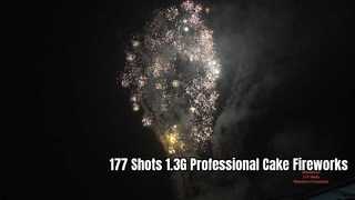 Liuyang Fireworks Manufacturer 177 Shots 1.3G Professional Cake Fireworks Display