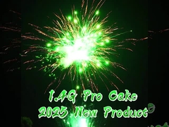Chinese Factory 1.4G Pro 1000G 100 Shots Custom Logo Cake Fireworks For Celebration/Wedding/Party