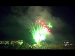 Mandarin Professional Pyrotechnics Fireworks 130 Shots For Christmas