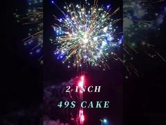 2 Inch 49 Shots Chinese Outdoor Cake Fireworks Pyrotechnics Salute Cake Fireworks