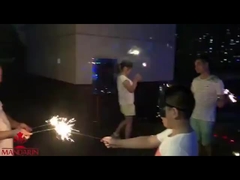 10'' Inch Gold Firework Sparkler 240mm For Wedding / Birthday Party