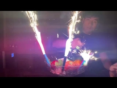 Mandarin 30s Happy Birthday Cake Candles Fireworks For Kids Children Party