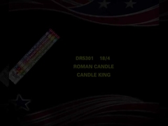 5 Shots Mandarin Roman Candle Fireworks 0.032 CBM Customizable Pyrotechnics