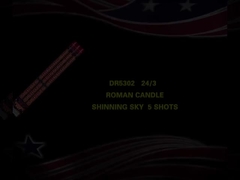 8 Shots Shining Sky Roman Candle Fireworks Pyrotechnics For Celebration
