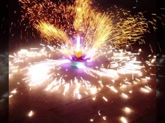 Spinning Lotus Flower Fountains Fireworks Outdoor Sparkling For Festivals