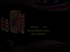 Liuyang Canister Artillery Shells / Triple Break Canister Shells Firework For Festival