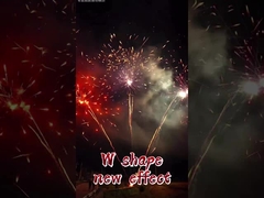 W Shape Cake Fireworks Professional Pyrotechnics  Special Effects Customized Fireworks 1.3g