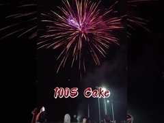 2025 Chinese Factory 100 Shots Paper Cake Fireworks FAFBWL Wholesale Pyrotechnics New Fireworks