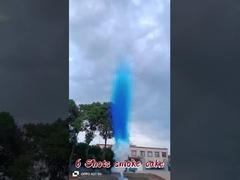 6 Shots Blue Purple Green Color Smoke Mine Inner Tube Free Pyrotechnics Daytime Cake Fireworks