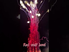 Pyrotechnics Effects Red Wolf Howl Cake Fireworks Chinese Factory 1.4g Fireworks Cake for Wedding