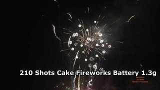 Εργοστάσιο Χονδρικό 1 ίντσας και 1,2 ιντσών 210 Shots Cake Fireworks Battery 1.3G Professional Fireworks