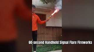 Fábrica chinesa por atacado de 60 segundos de queima portátil de fumaça de fogos de artifício