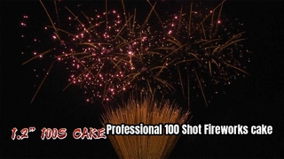 1.2 Inch 100 Shots Cake Fireworks 1.3G Professional UN0335 Certified Pyrotechnics
