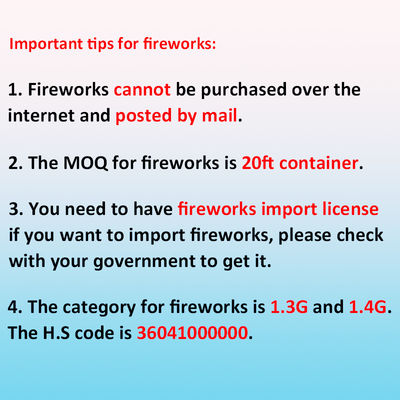 Fireworks 2024 Online Direct China Import Factory Wholesale Consumer Cake Fireworks