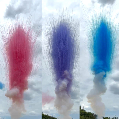 25 Shots Fireworks Cheap Price Chinese Wholesale Color Smoke Daytime Cake Fireworks Professional Smoke Flare Bombs for Wedding