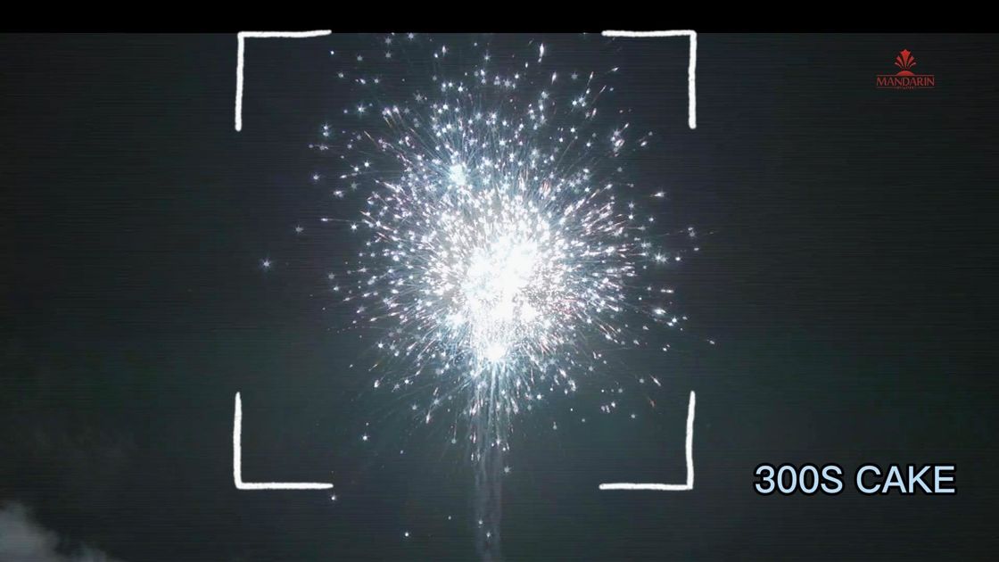 Effect Machine Gun 300 Shots 500 Gram Fireworks Cake With CE EX AFSL Approval