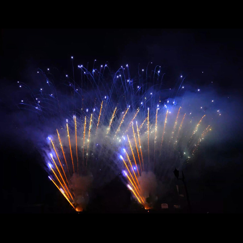 Liuyang Factory Mandarin Professional Display Firework Cake 0.8 Inch 100 Shots Cake Fireworks 1.3g Pyrotechnics Supplies