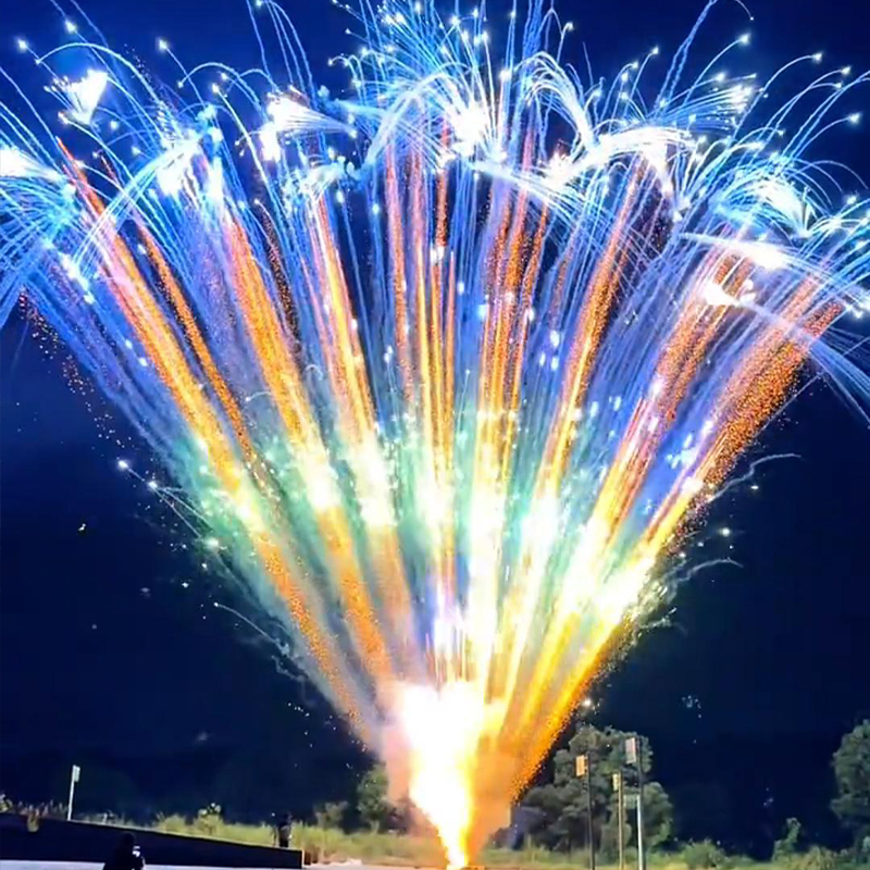 Chinese Wholesale High Quality Cheap Price Cake Fireworks Wholesale Outdoor Festival Blue Cake Fireworks Pyrotechnics