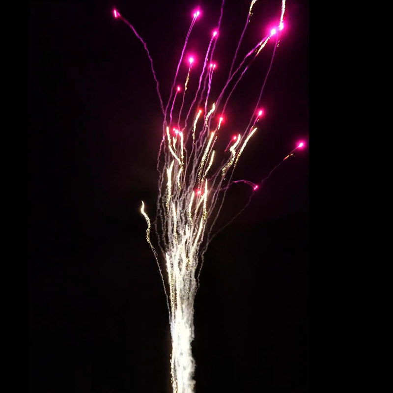 Chinese Factory Hot Fireworks Wolf Howl And Pink Dahlia Outdoor Wholesale Cake Standard Fireworks Cake For Celebration
