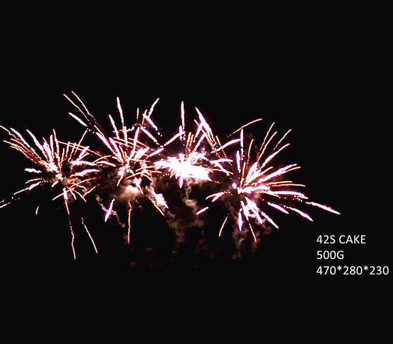 42 Shots Consumer Cake Fireworks From Liuyang Professional Fireworks Supplier Custom Fire Works