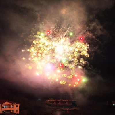 Chinese Factory Pyrotechnics Wholesale Paper Cake Fireworks 1.2 Inch 25 Shots Consumer Fireworks-work For Festival Celebration