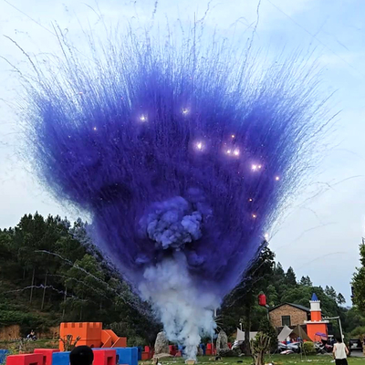 Chinese Factory Wholesale Color Flares 100 Shots Daytime Smoke Cake Fireworks No Inner Tube For Wedding Festival Photograph