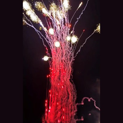 Liuyang Mandarin Pyrotechnics Amazing Effects Red Wolf Howl Cake Fireworks Chinese Factory 1.4g Fireworks Cake for Wedding