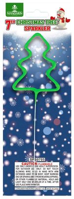 7 Inch Tree Shape Cold Fireworks Handheld Christmas Fireworks Pyrotechnics For Kids