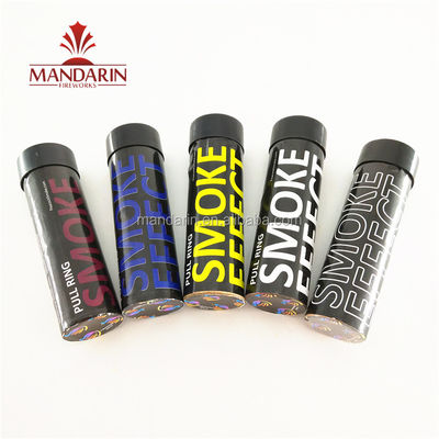 Mandarin Wire Pull Daytime Fireworks , Orange Red White Hand Flare Signal