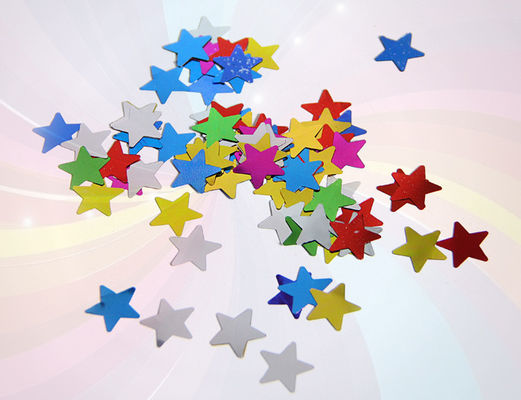 Multi Color Party Confetti Cannon Metallic Star Shaped Size Customized