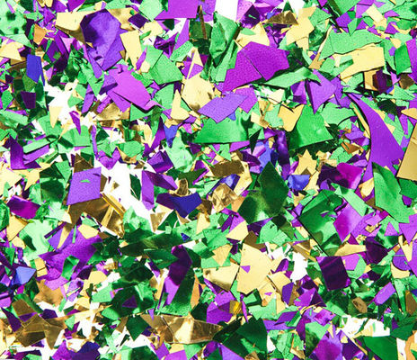 Rectangle Colorful Party Confetti Cannon Metallic For Celebration