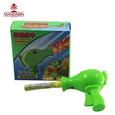 Handheld Toy Firework 0.039CBM Automatic Ignition Pea Shooter With Music