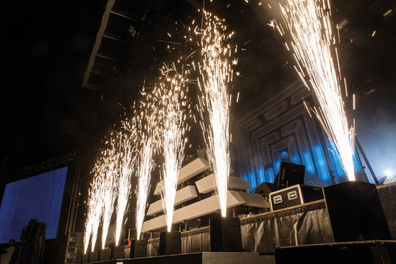 AC110V Cold Sparkler Machine 600W Pyrotechnics Machine For Wedding Stage