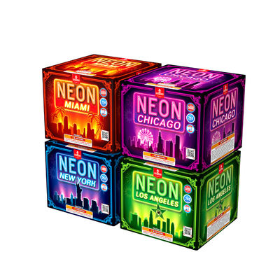 Outdoor Mixed 25 Shots 500 Gram Cakes Fireworks For Celebration Meetings