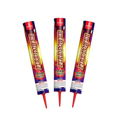Customized 240 Shots Fire Power Mandarin Pyrotechnics For Festival