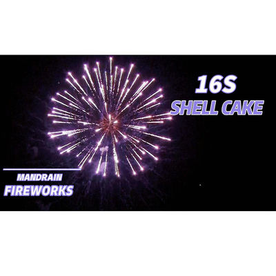 Liuyang Mandarin 16 Shots Consumer Cake Fireworks For Wedding